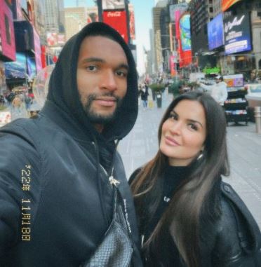 Jonathan Tah with his wife Luisa in New York City